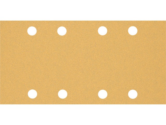 Brusni papir EXPERT Bosch z 8 luknjami za vibracijske brusilnike, Dimenzije: 93x186mm, Zrnatost: 80, 2608900937